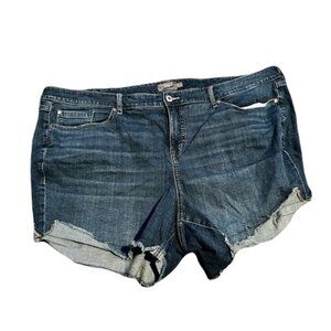 Torrid  26 Blue Cut Off Jean Shorts